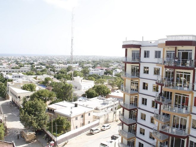 An aerial view of Mogadishu town, Somalia /FILE
