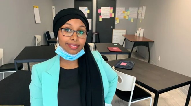 Sucdi Barre, co-director of Alberta Somali Community Centre, has heard from parents in the community who face additional challenges as they prepare to send their children back to school (Travis McEwan/CBC)