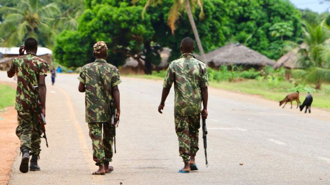 Troops have been battling to defeat the militants in Mozambique