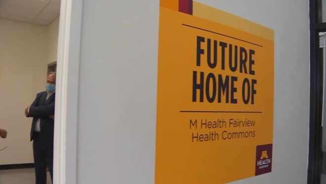 The Cedar Riverside M Health Fairview Health Commons will be opening on Oct. 5. (FOX 9)