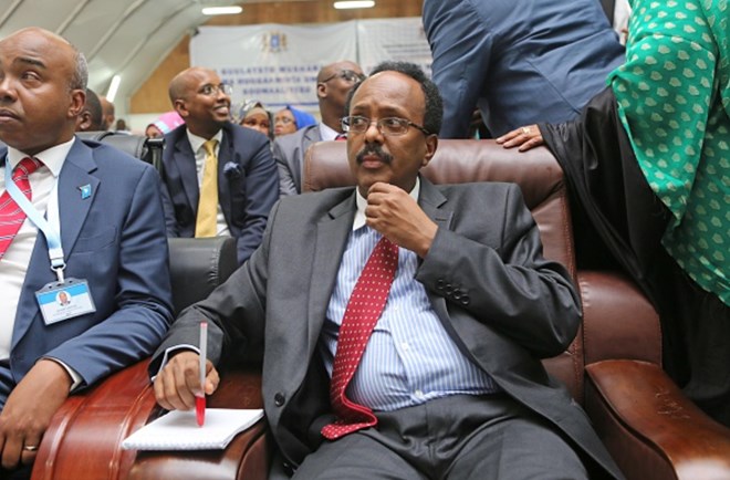 Somali President Mohamed Farmaajo. (Photo by Sadaq Mohamed/Anadolu Agency/Getty Images)
