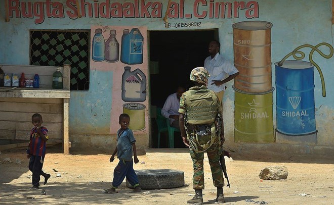 African Union troops provide vital security in Somalia.AFP