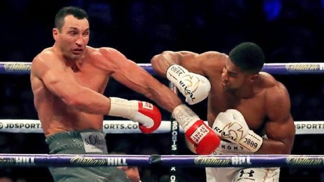Anthony Joshua defeats Wladimir Klitschko by 11th-round TKO