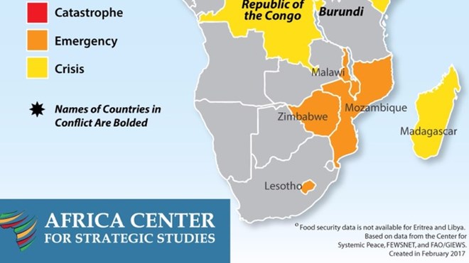 When does an urgent food crisis become a famine?