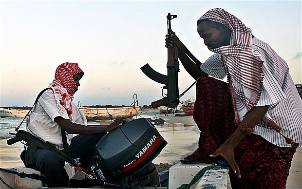 Poachers turned gamekeepers: Somali pirates are now in the bodyguarding game  Photo: AFP