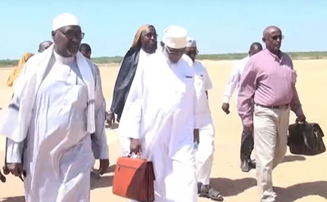 Somaliland delegation arriving Beledweyne